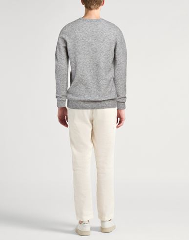 Man Sweater Grey Size 40 Polyamide, Wool, Baby alpaca wool, Elastane
