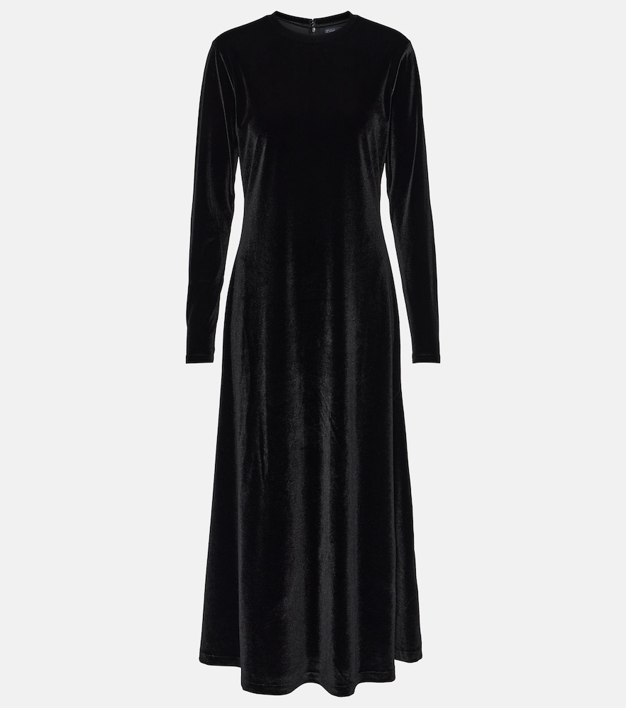 Velvet maxi dress