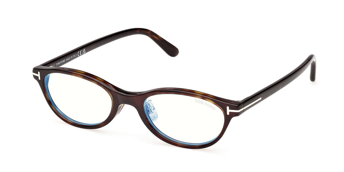 Tom Ford FT6114-D-B Asian Fit 052 Blue-Light Block Women’s Eyeglasses Tortoiseshell 50 - Blue Light Block Available