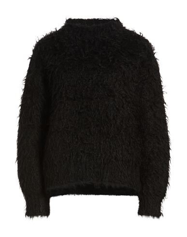 Woman Sweater Black Size 12 Mohair wool, Polyamide