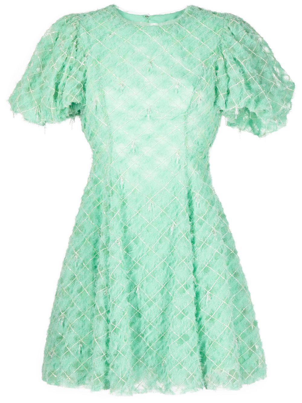 Context embellished minidress - Green