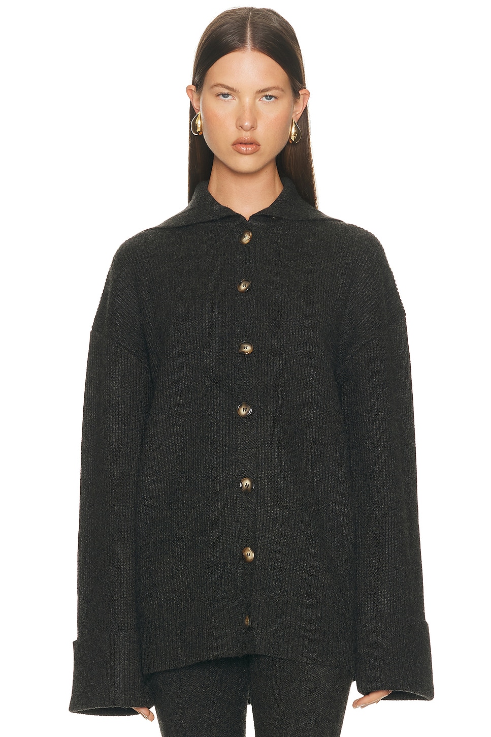SEROYA Sal Sweater in Dark Charcoal - Charcoal. M also in