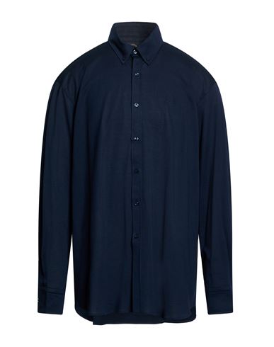 Man Shirt Navy Size 7 Cotton