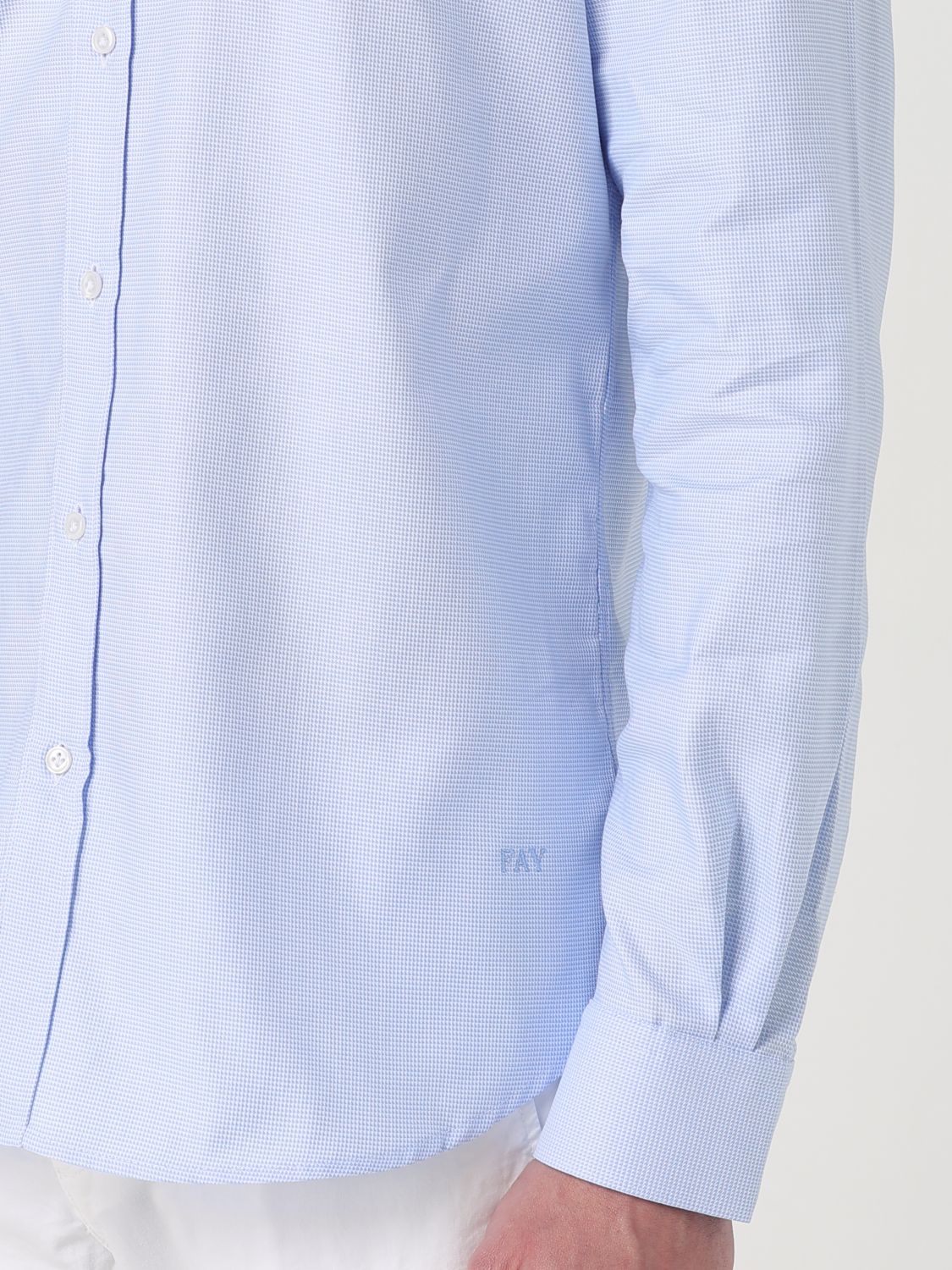 Shirt FAY Men color Sky Blue