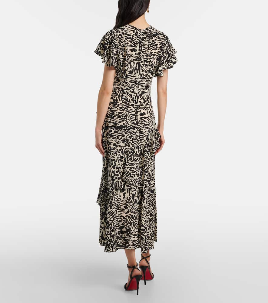 Amaia silk crêpe de chine midi dress
