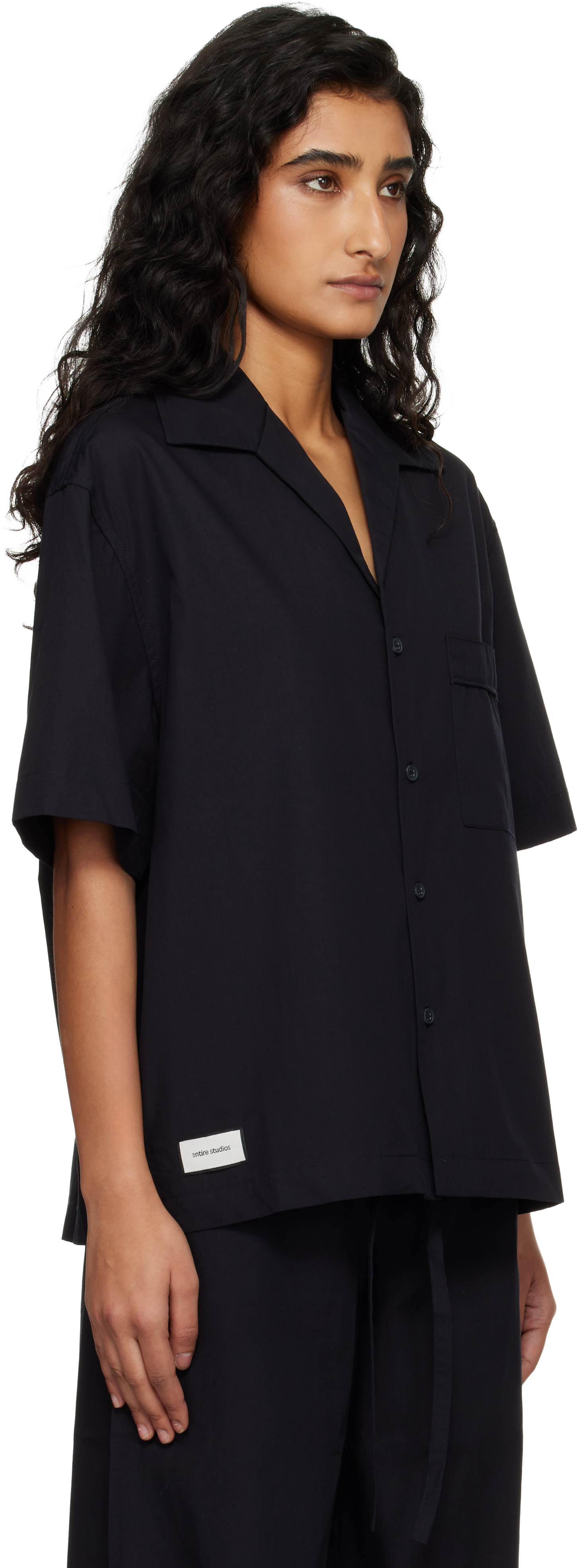 Black SS Pyjama Shirt