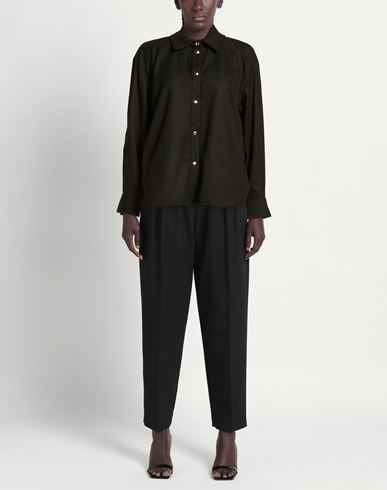 Woman Shirt Black Size 10 Polyester, Viscose, Elastane