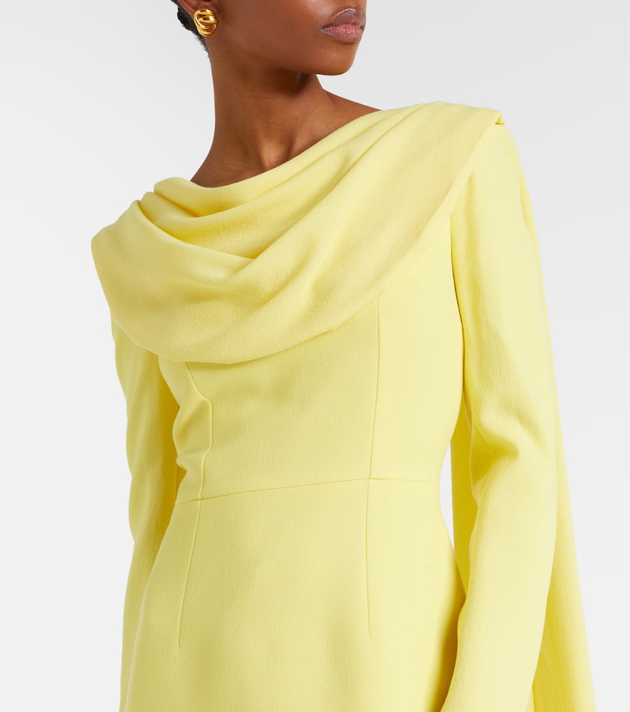 Zaira draped crêpe gown