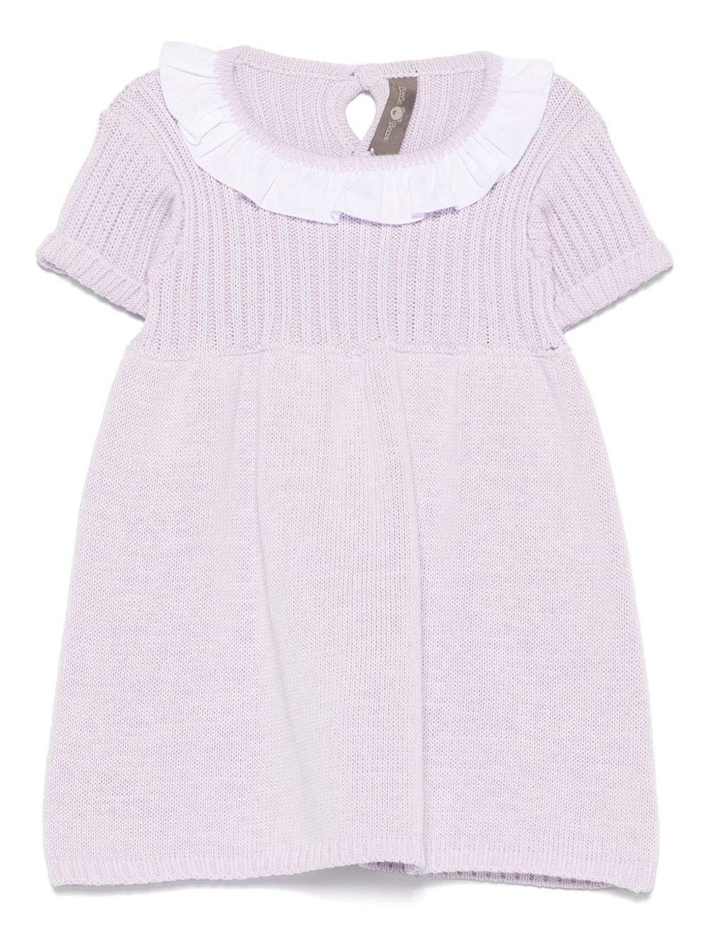 Little Bear knitted dress - Purple