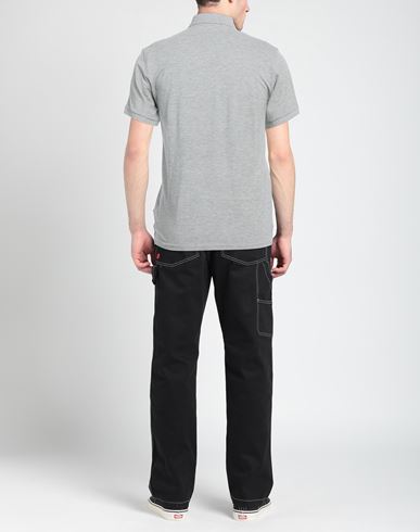 Man Polo shirt Light grey Size M Cotton