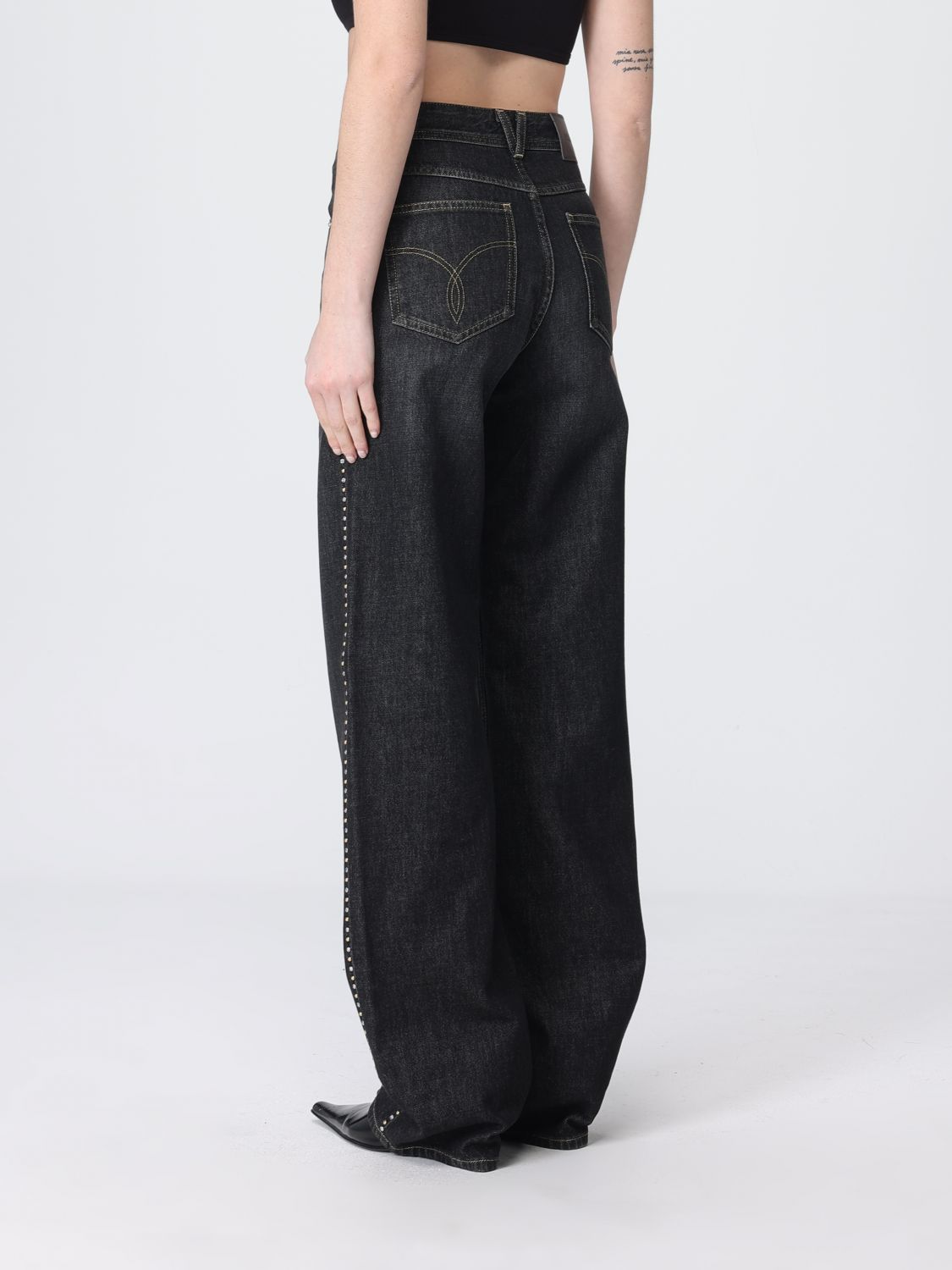 Jeans Woman color Black