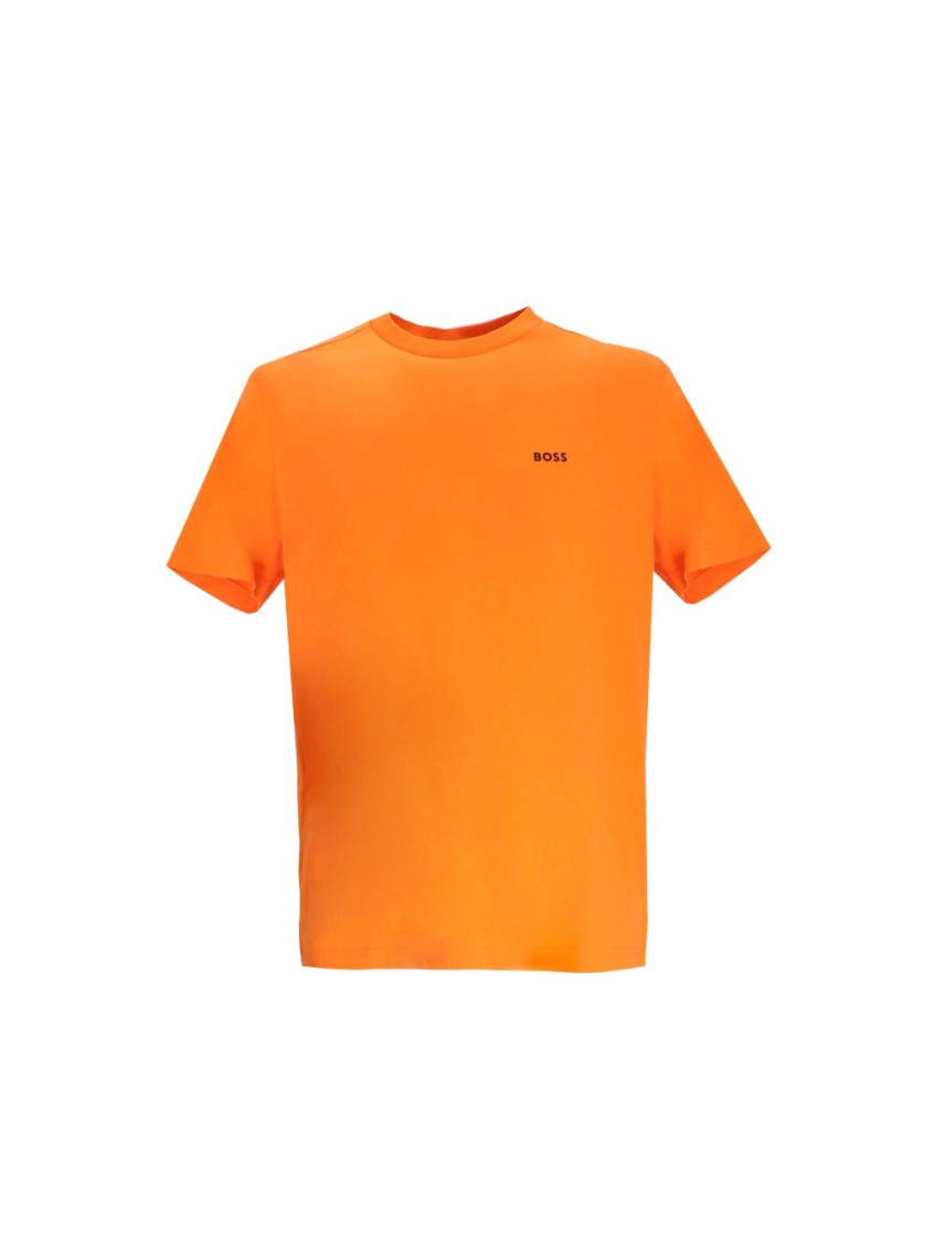 Orange Logo Crew Neck T-Shirt