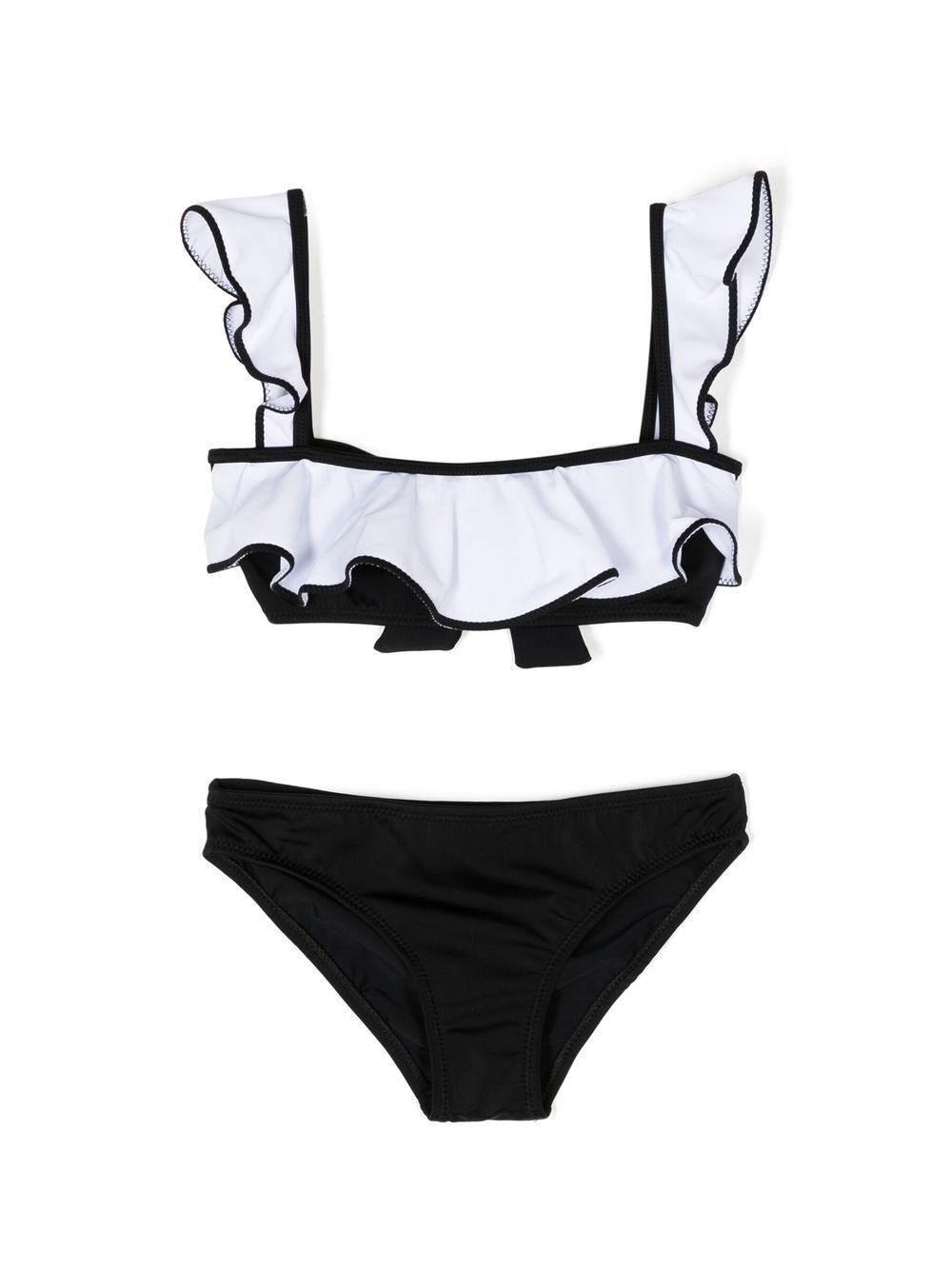Ruffled bikini set - Black
