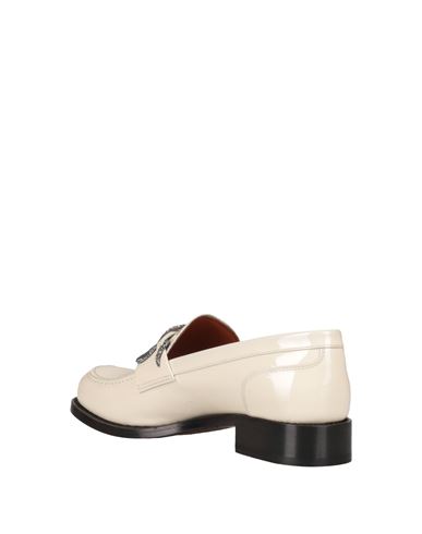 Rene' Caovilla Woman Loafers Ivory Size 5 Leather