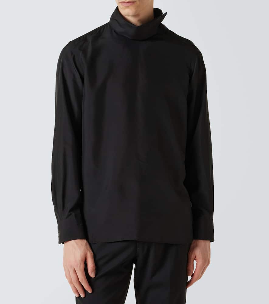 Silk turtleneck sweater