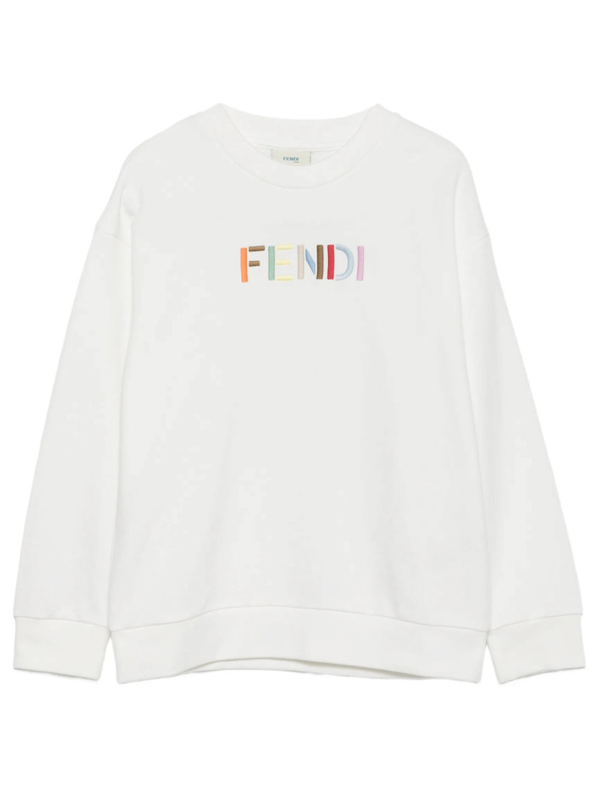 Girl White Logo Sweatshirt