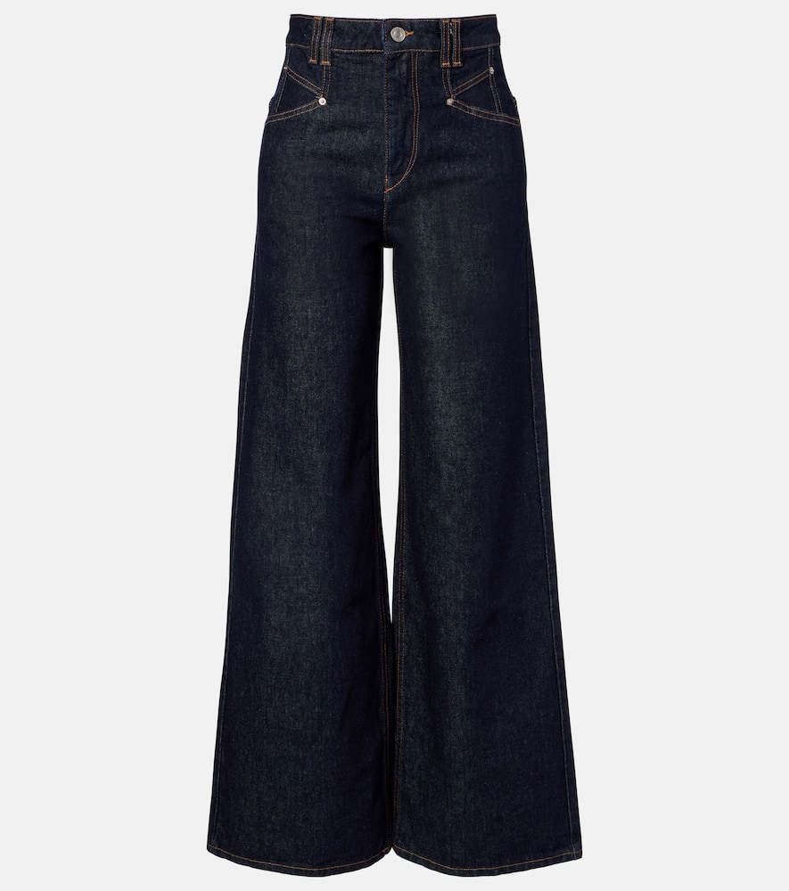 Lemony wide-leg jeans