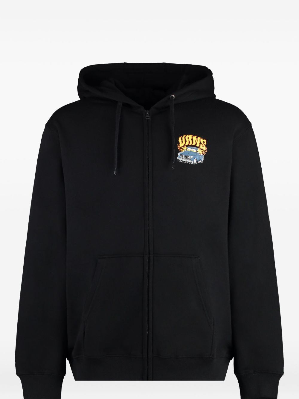 Graphic-print hoodie - Black