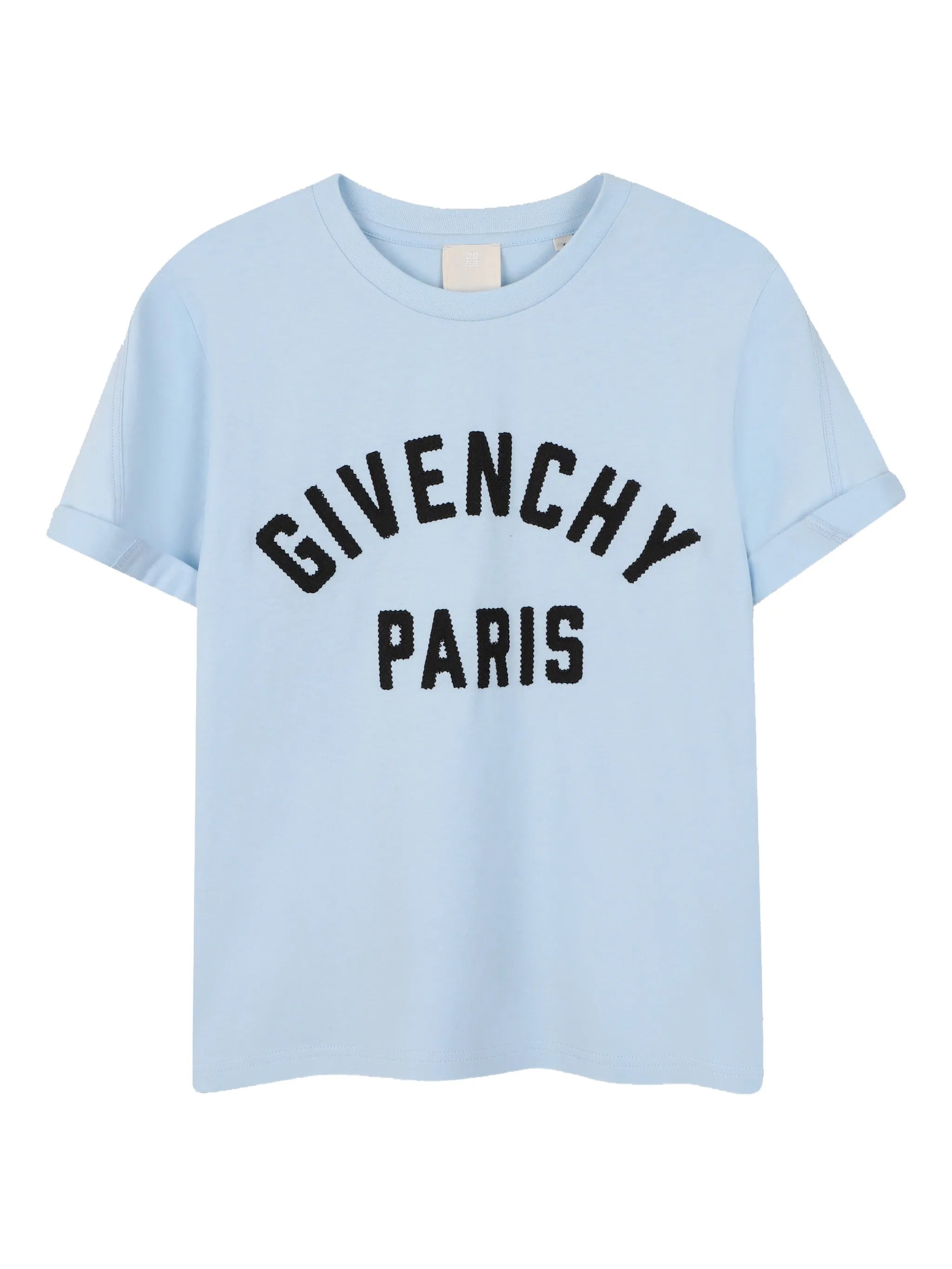 Mini Gros Grain T-Shirt with Embroidered Front for Boys