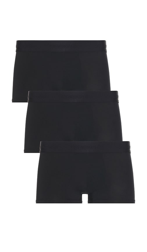Commando Micro Modal Modern Fit 3 Pack Trunk in Black. -  XL/1X also in L