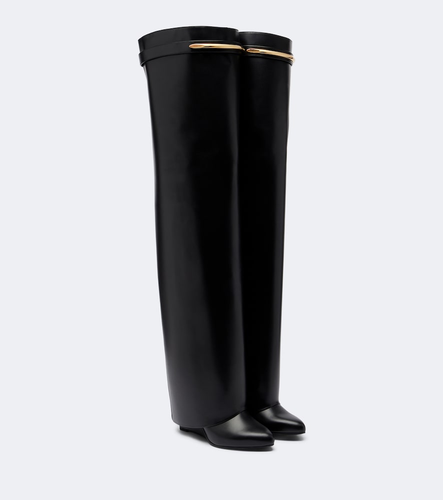 Shark Pinch leather over-the-knee boots