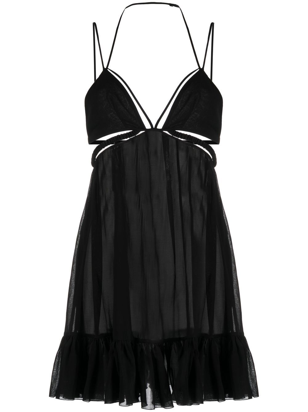 Cut-out strappy minidress - Red