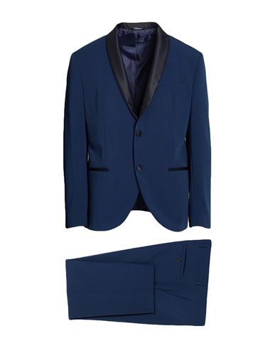 Man Suit Navy Size 34 Polyester, Viscose, Elastane