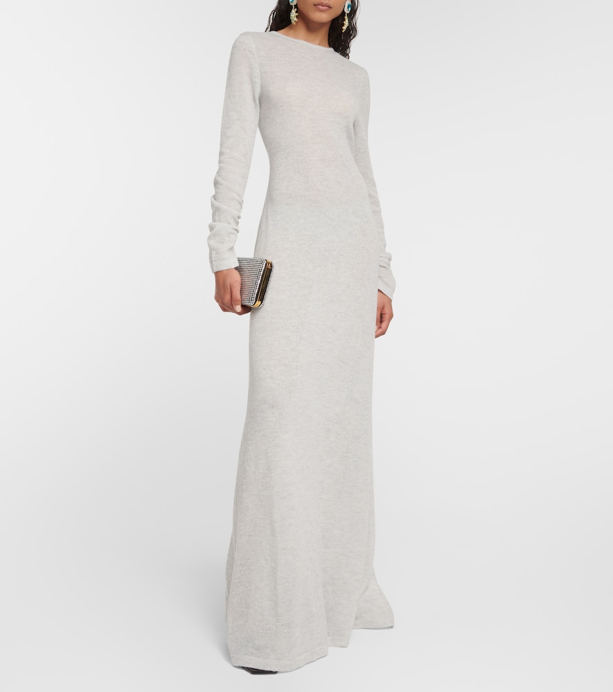 Alpaca-blend maxi dress