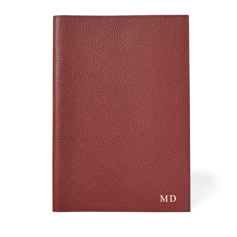 A4 Refillable Journal in Merlot Pebble