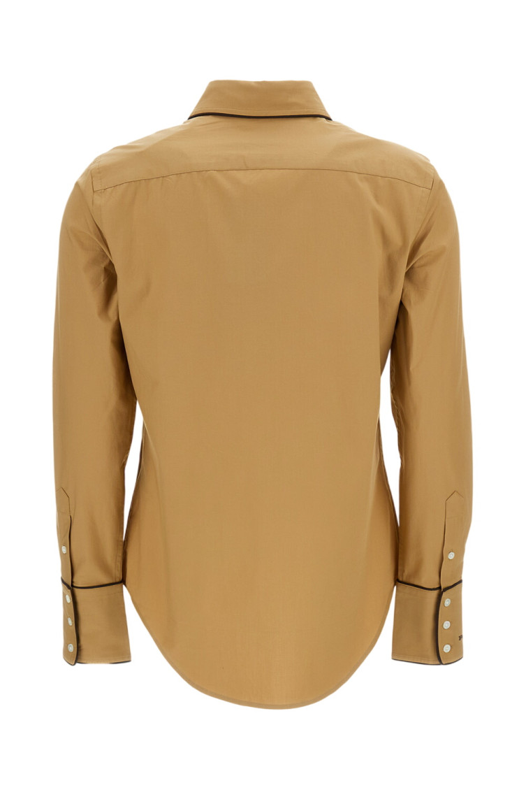 Shirts Beige Cotton Elastane - Women