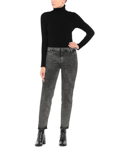 Woman Jeans Black Size 25 Cotton, Elastane