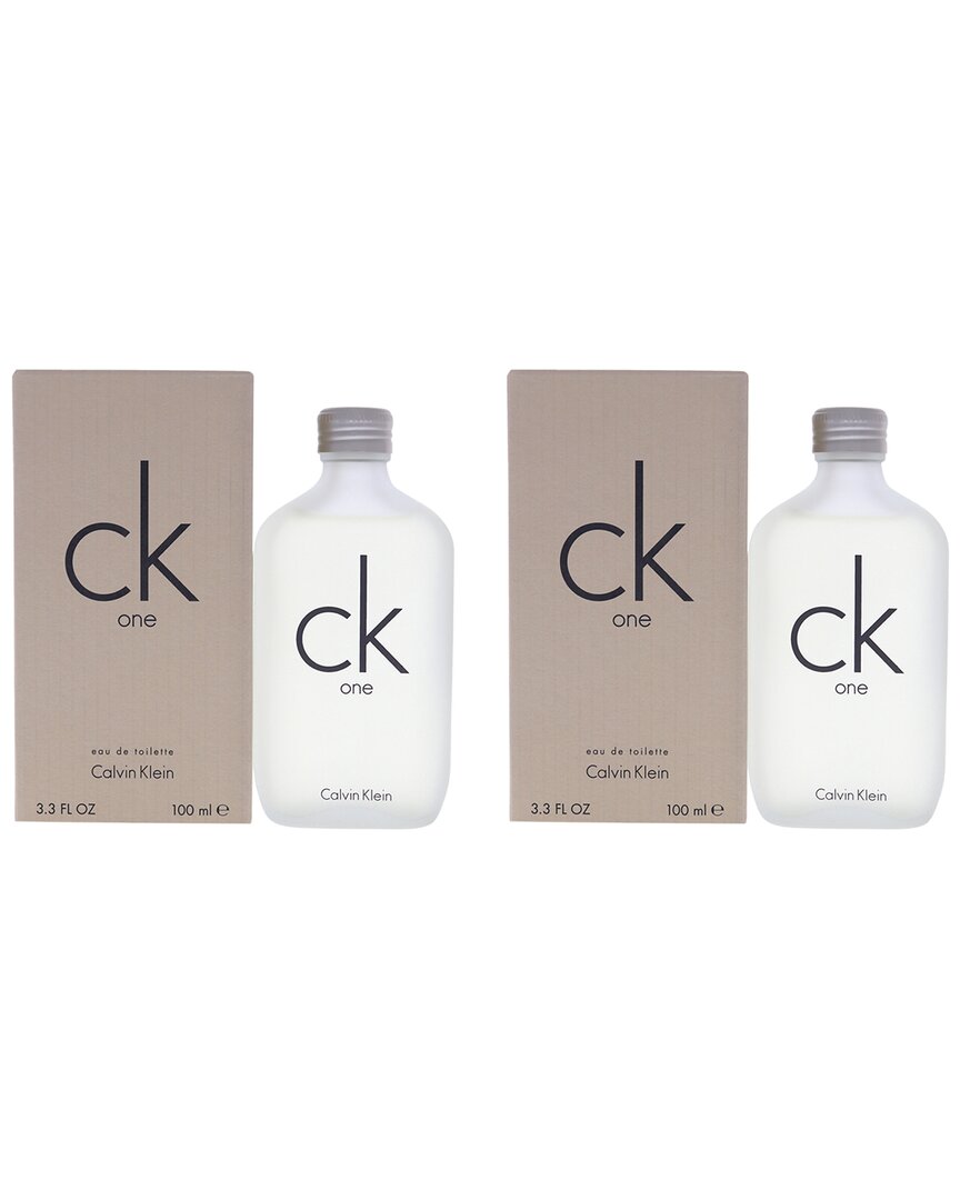 CK One 3.4 oz EDT Spray Pack of 2