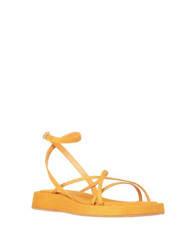 Woman Sandals Marigold Size 10 Textile fibers