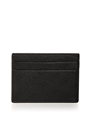 Perforated Logo Leather Card Case