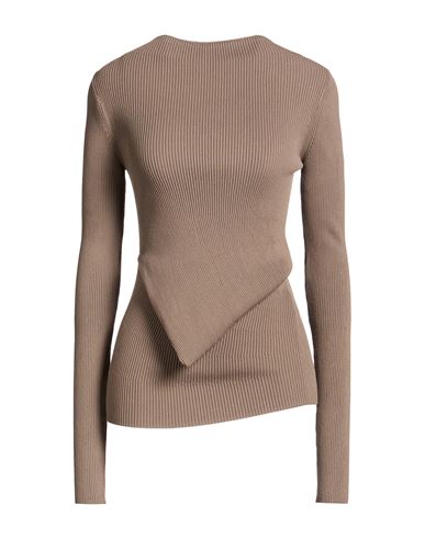 Woman Sweater Taupe Size S Viscose, Polyester