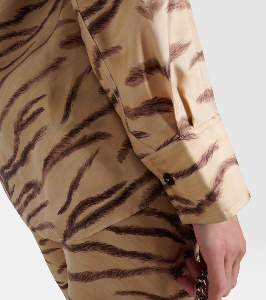 Printed silk shirt