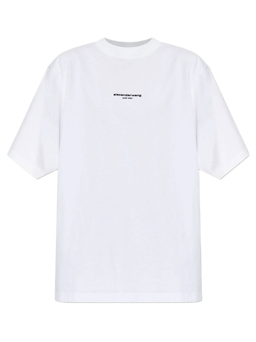 White Logo Crew Neck T-Shirt