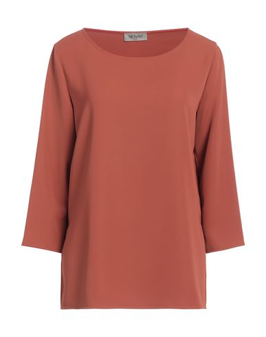 Nenah Woman Top Rust Size M Polyester, Elastane