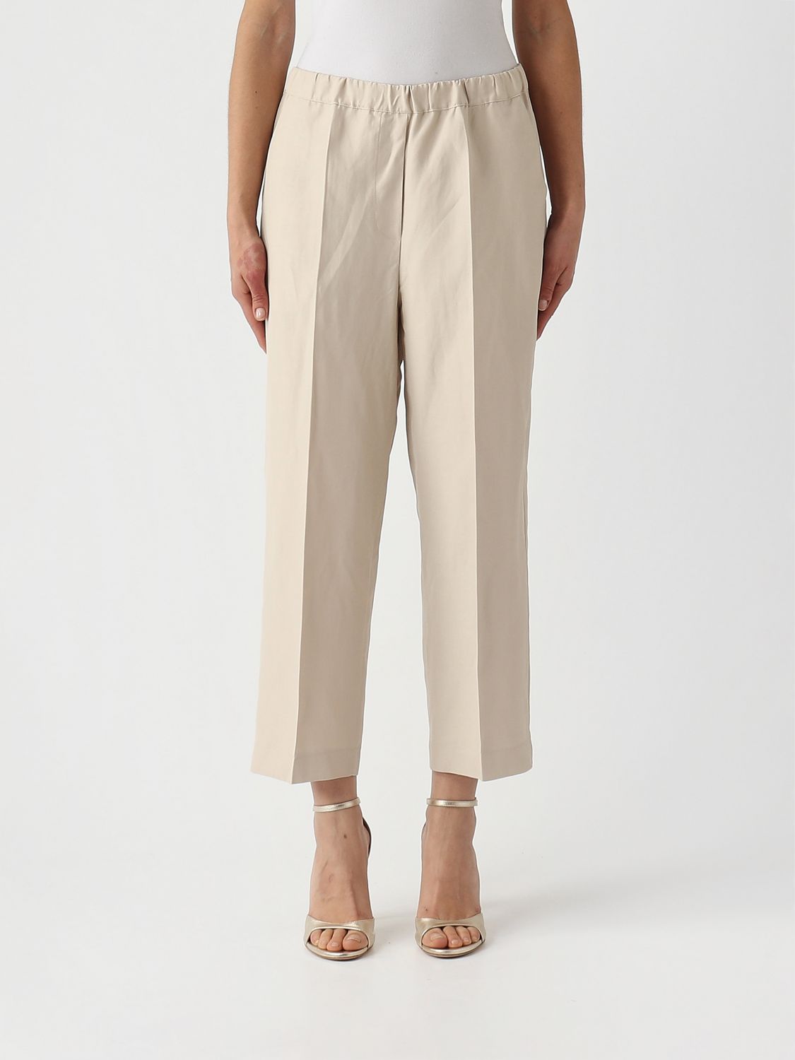 Pants Woman color Beige