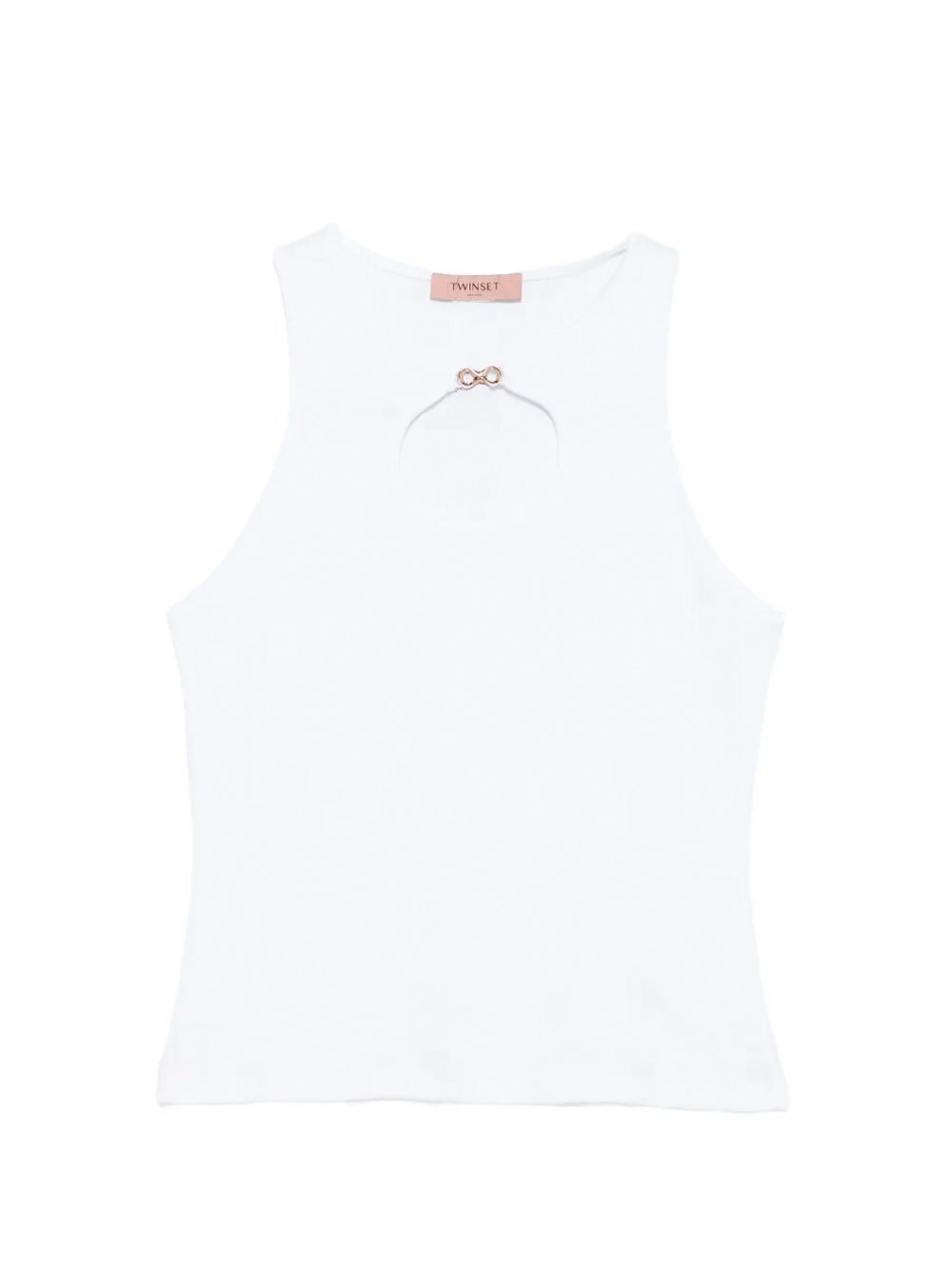Ribbed Tank Top With `Infinity` Logo