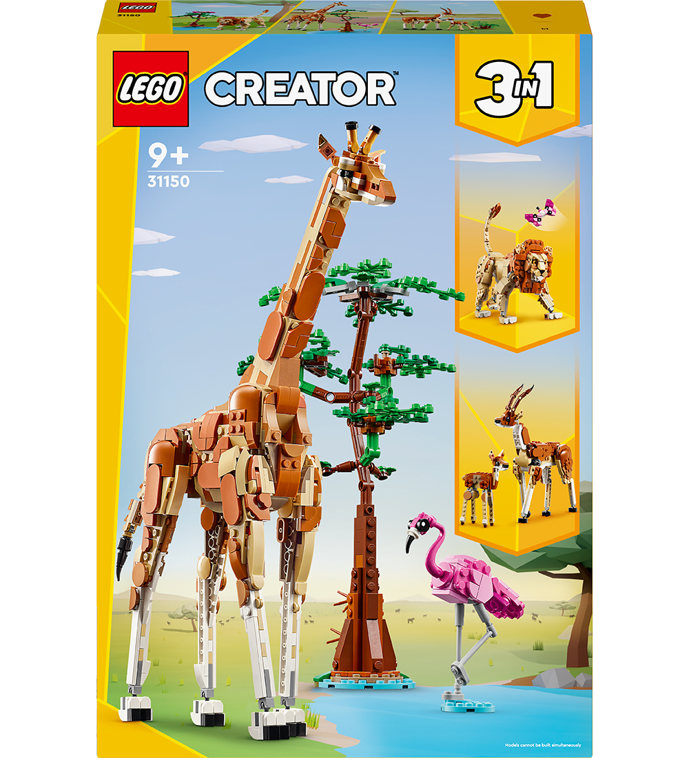 LEGO® Creator - Wild Safari Animals 31150 - 3-I-1 - 780 Parts - LEGO® - OneSize - Block