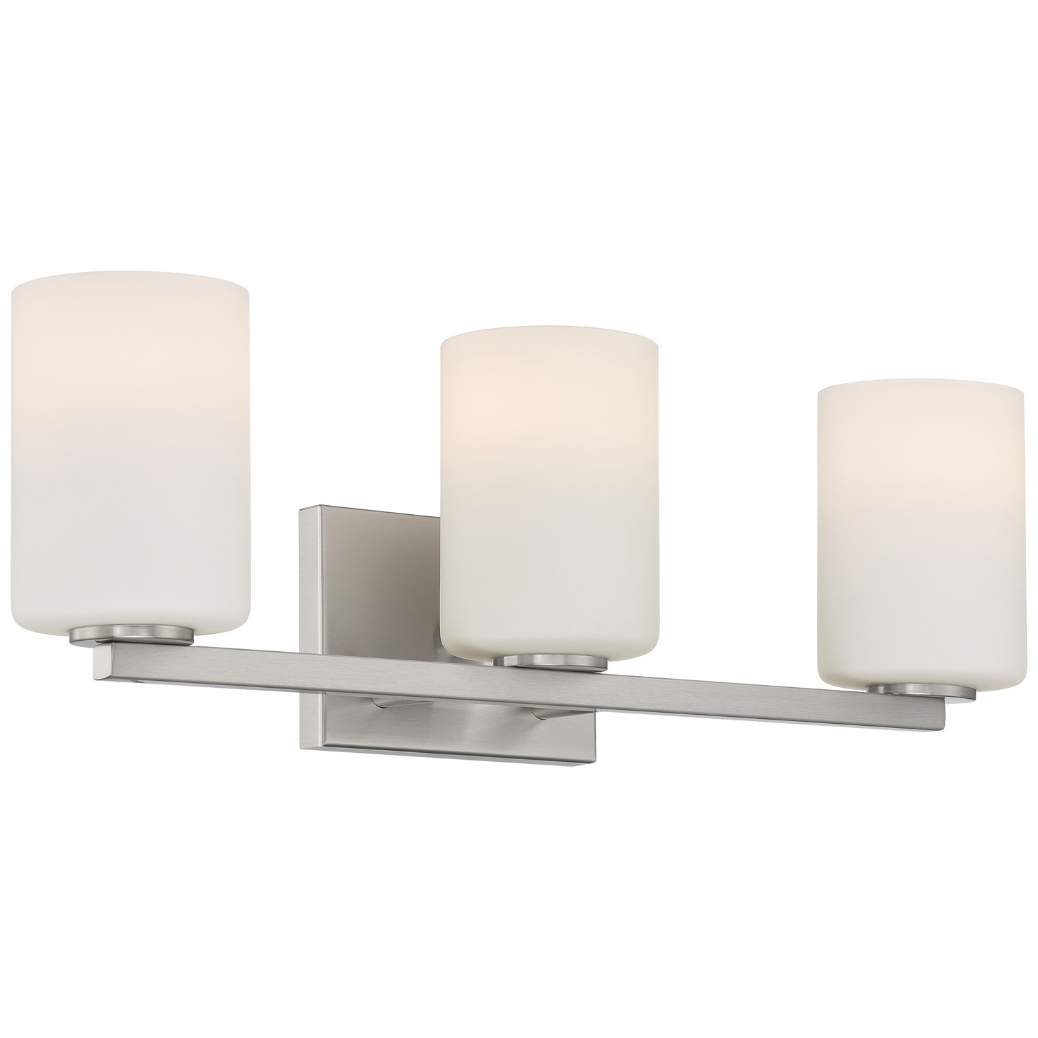 Sienna 3-Light LED Bathroom Vanity Light in Brushed Stee