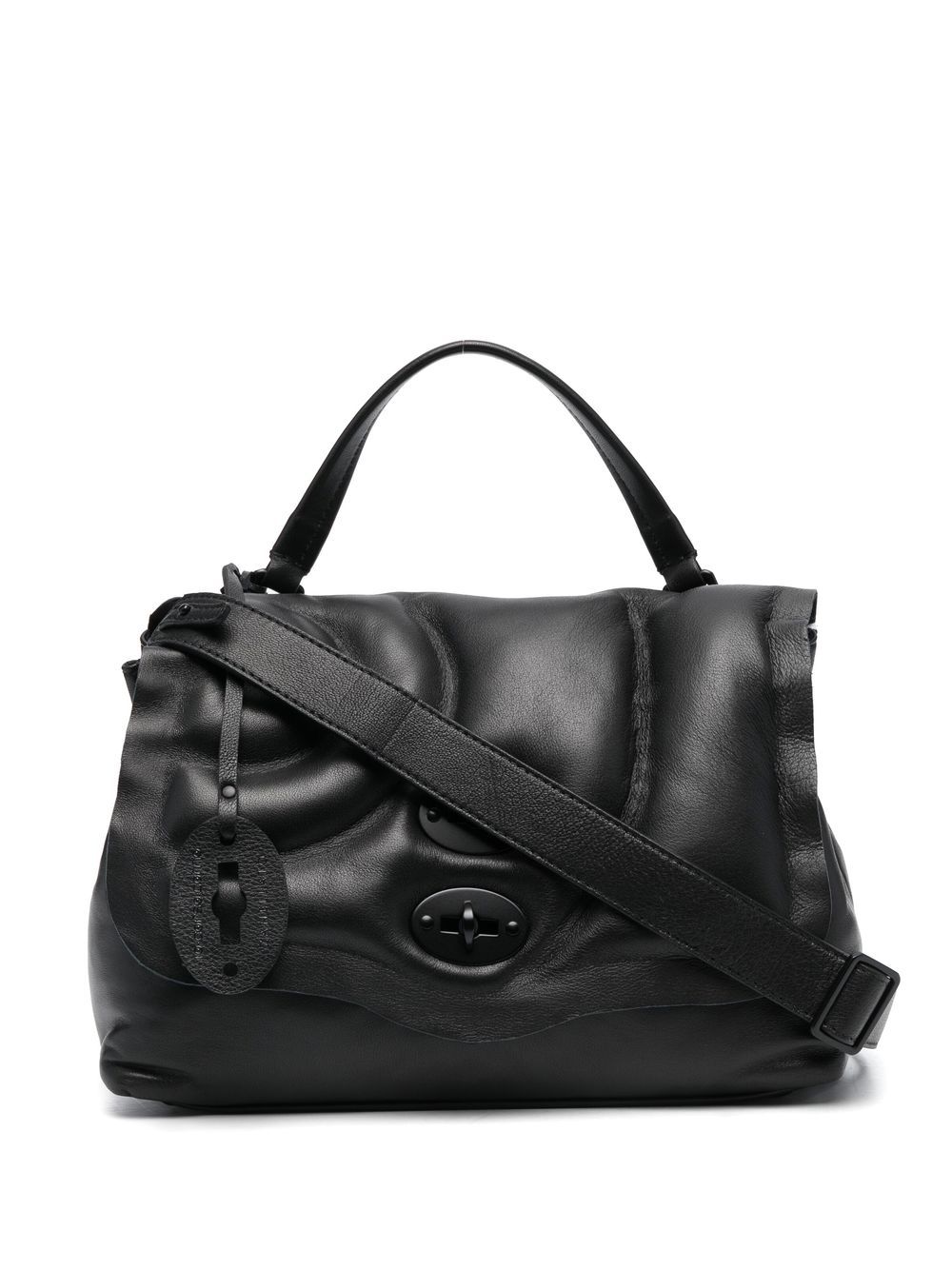 Leather shoulder bag - Black