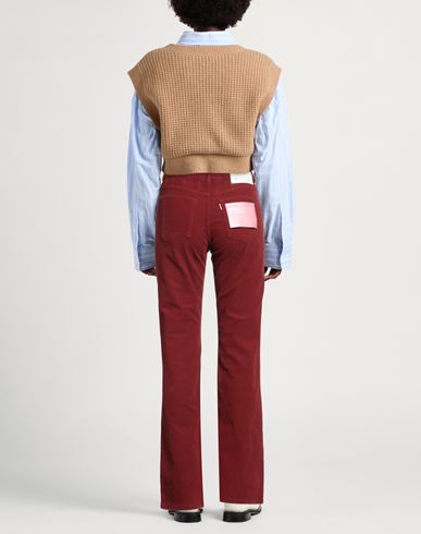 Woman Pants Brick Size 29 Cotton, Elastane