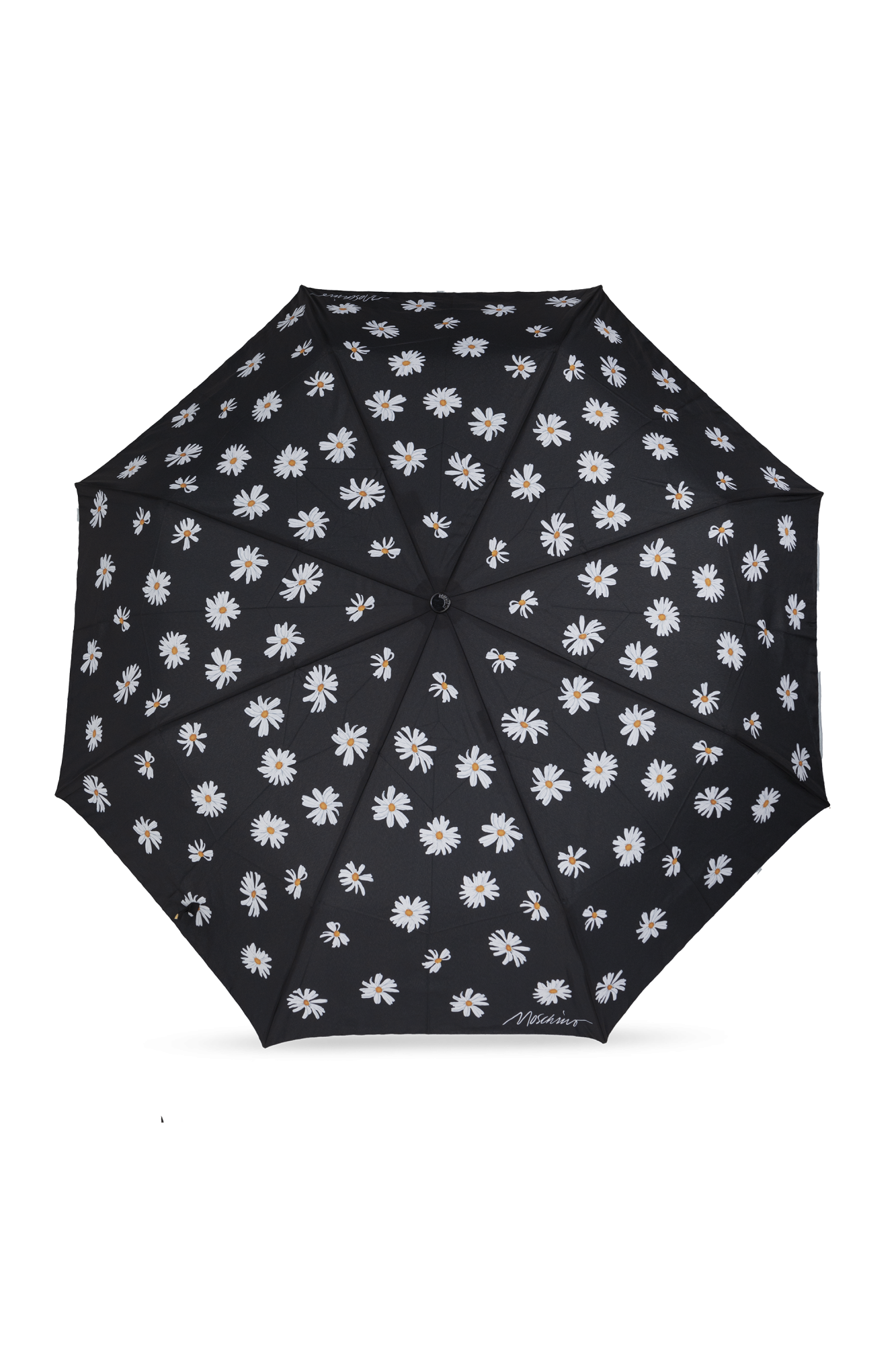 Folding Umbrella With Logo, Unisex, Black