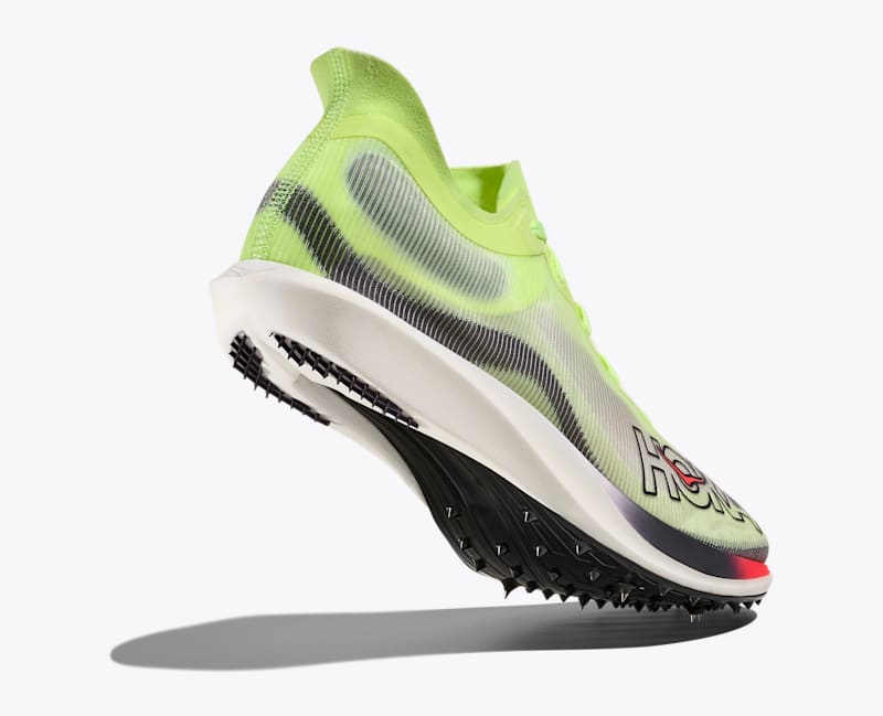 HOKA Cielo FlyX Lite Shoes in Squid Ink/Neon Yuzu