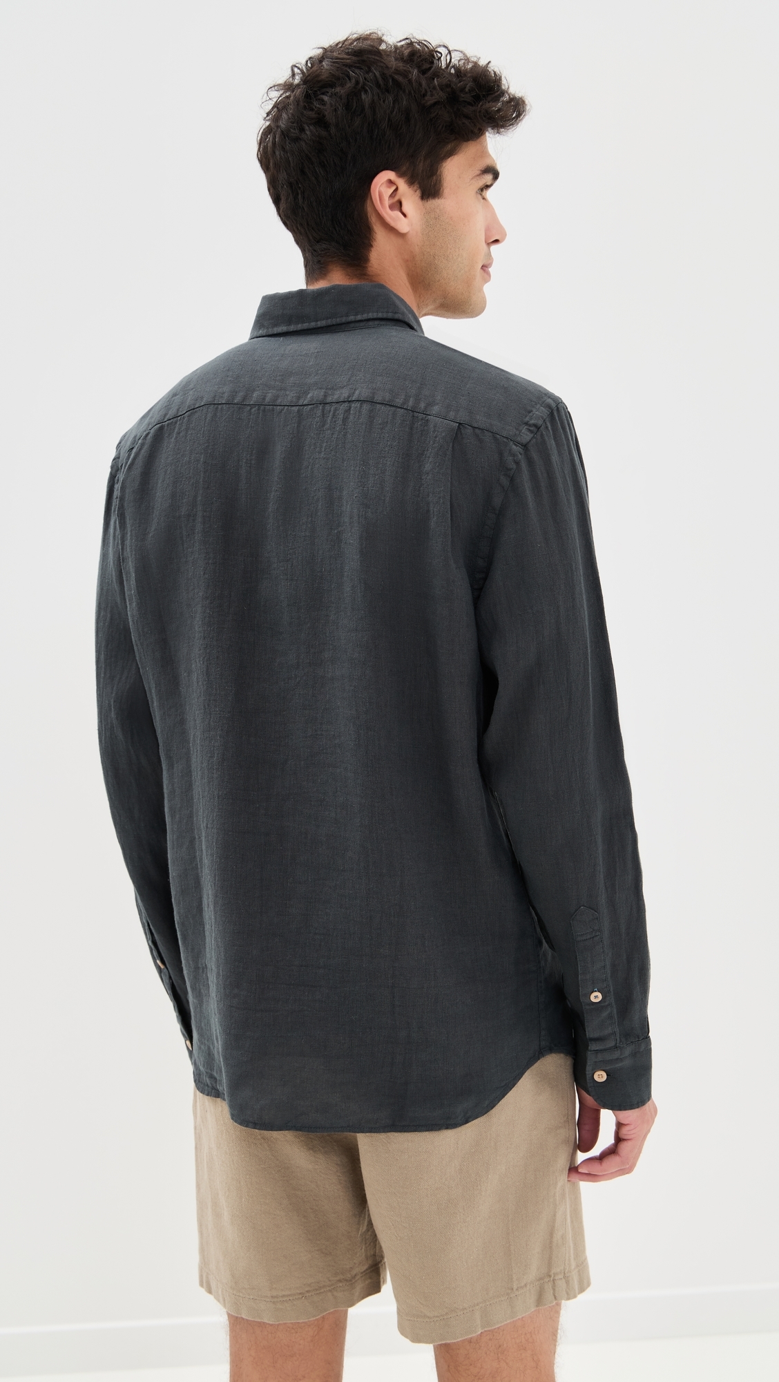 Laguna Linen Shirt Washed Black 