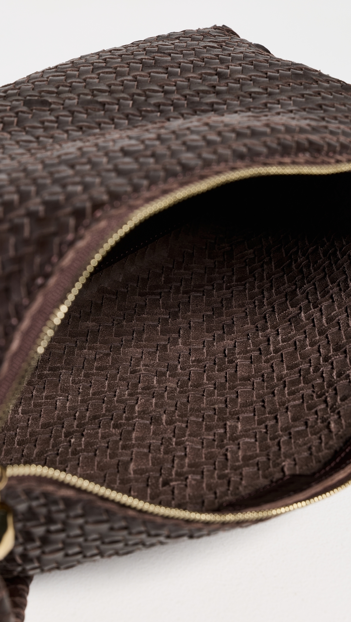 The Signature Woven Collection Shoulder Bag Coffee Bean One Size