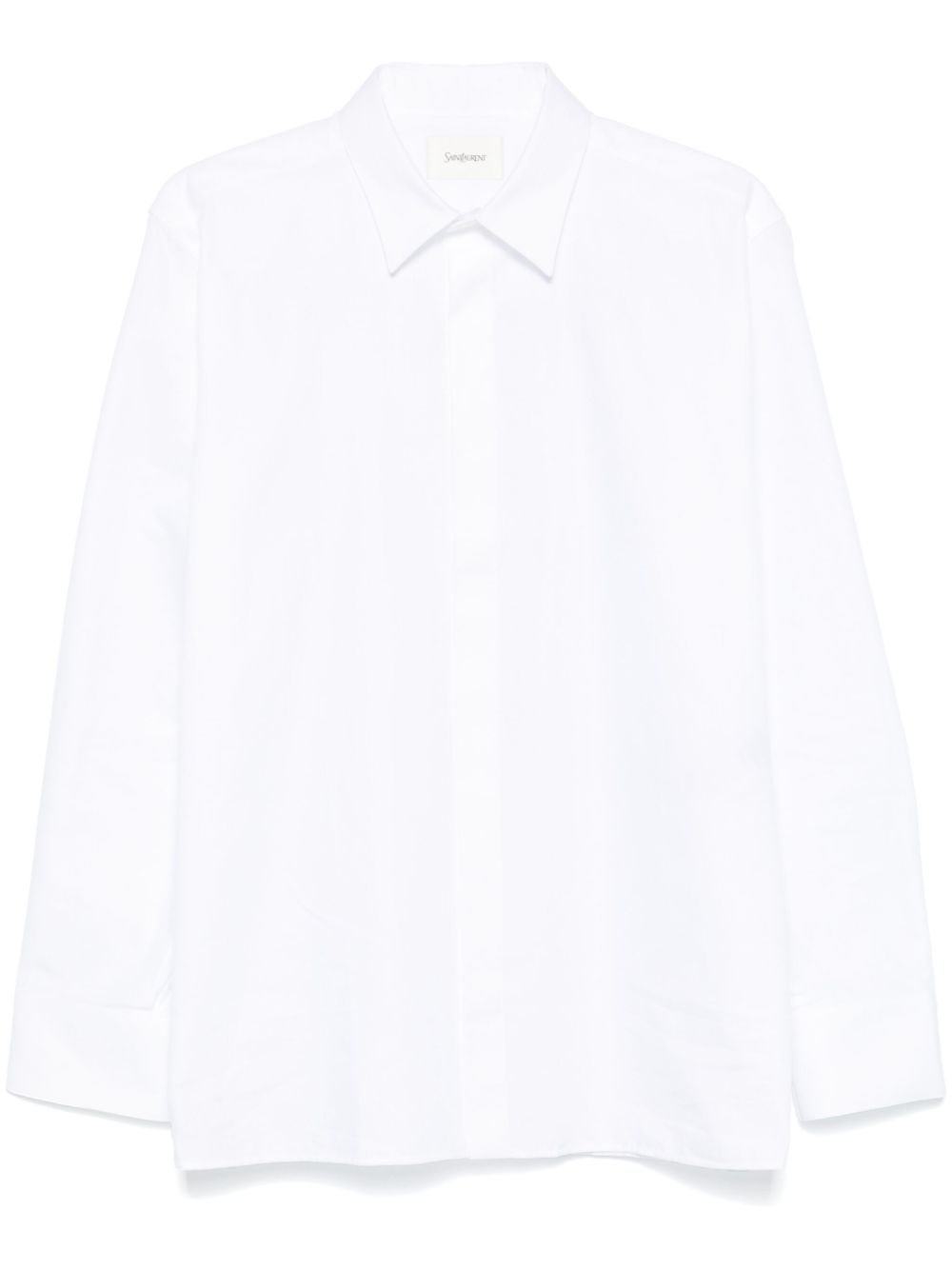 Stripe-jacquard shirt - White