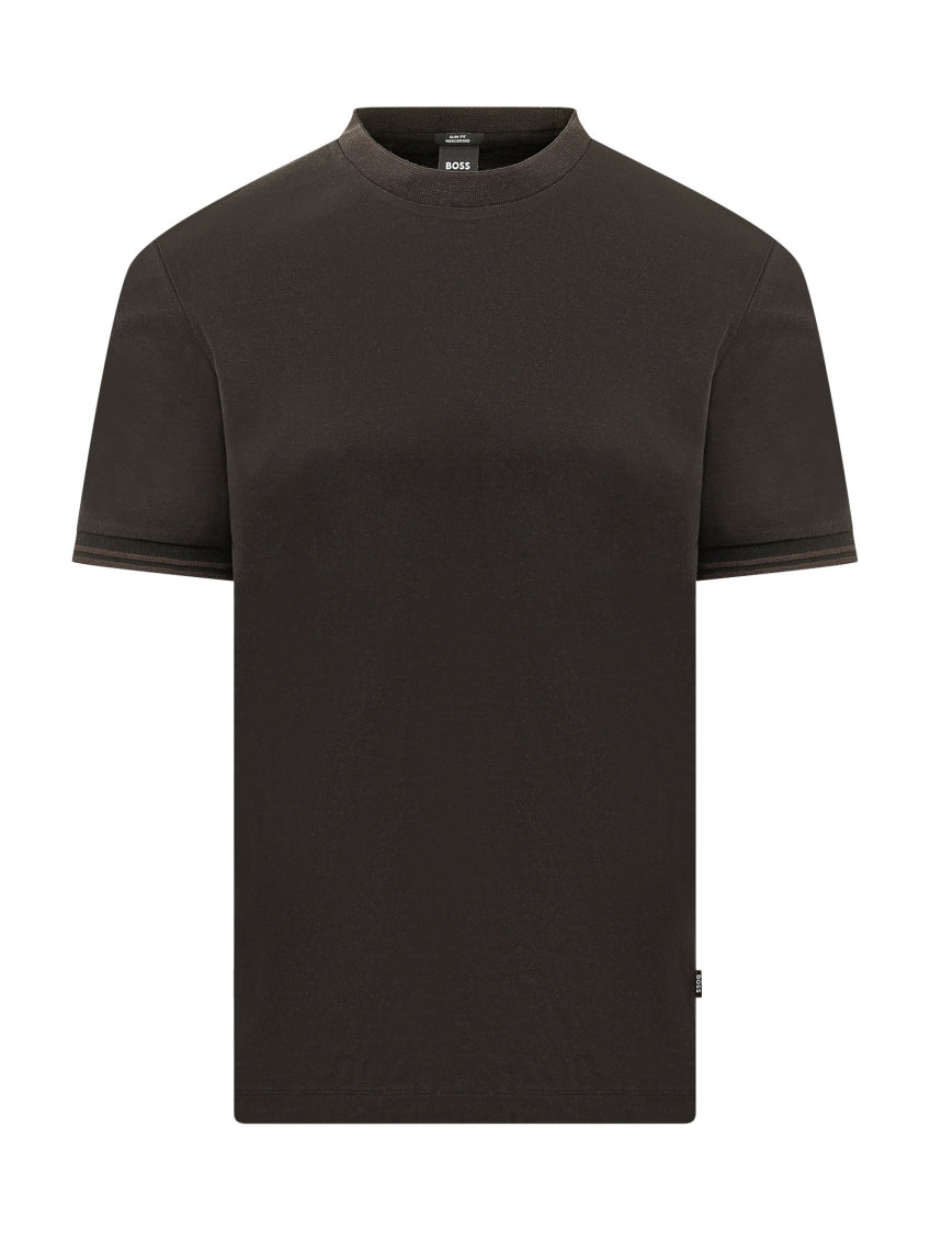 Black Solid Crew Neck T-Shirt